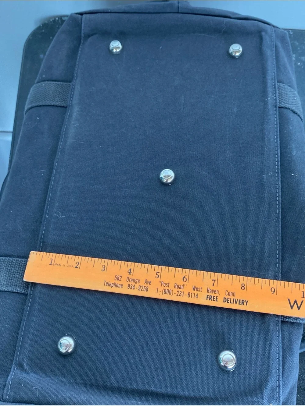 Scarborough and Tweed black canvas